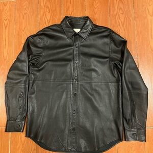 Club Monaco leather shirt